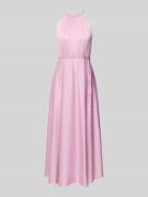 Jake*s Cocktail Cocktailkleid aus Satin mit Bindegürtel in Rosa, Größe...