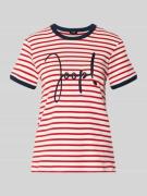 JOOP! T-Shirt mit Label-Stitching Modell 'Trinity' in Rot, Größe 34