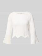 Only Regular Fit Strickpullover aus Baumwoll-Mix Modell 'NOLA LIFE' in...