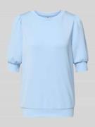 Soyaconcept Sweatshirt mit 1/2-Arm Modell 'BANU' in Hellblau, Größe L