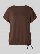 Soyaconcept T-Shirt mit Rundhalsausschnitt in Dunkelbraun, Größe L