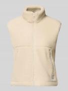 Noisy May Weste aus Teddyfell mit Stehkragen Modell 'MASEY' in Sand Me...