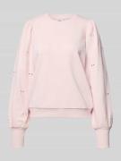 Only Regular Fit Sweatshirt aus Baumwoll-Mix Modell 'FEMME' in Rosa, G...