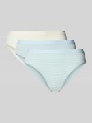 Marc O'Polo Slip aus Baumwoll-Mix im 3er-Pack in Hellblau, Größe L