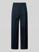 Windsor Hose mit weitem Bein und Bügelfalten in Marine, Größe 34