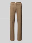 Brax Straight Fit Stoffhose mit 5-Pocket-Design in Camel, Größe 32/32