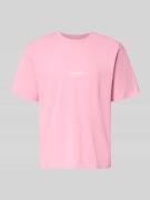 Jack & Jones T-Shirt mit Logo und Rundhalsausschnitt in Rosa, Größe L