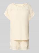 Schiesser Pyjama aus Modal-Mix in Beige, Größe 36