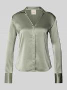 Calvin Klein Womenswear Regular Fit Bluse mit V-Ausschnitt in Khaki, G...