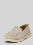 Clarks Slipper aus beschichtetem Leder Modell 'Torford Easy' in Hellgr...