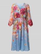 V by Vera Mont Cocktailkleid mit Bindegürtel in Hellblau, Größe 34