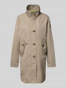 Fuchs Schmitt Mantel mit Stehkragen und Knopfleiste in Schilf, Größe 3...