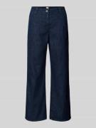 Brax Wide Leg Jeans in verkürzter Passform Modell 'Maine' in Marine, G...