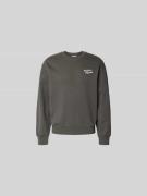 MAISON KITSUNÉ Sweatshirt aus Baumwoll-Mix in Anthrazit, Größe L