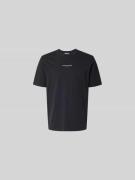 MAISON KITSUNÉ Regular Fit T-Shirt aus Baumwolle in Black, Größe L