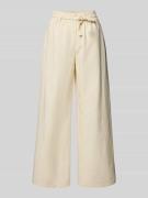 JAKE*S STUDIO WOMAN Hose mit elastischem Bund und Bindegürtel in Offwh...