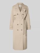 Only Regular Fit Trenchcoat mit Reverskragen Modell 'DISA LIFE' in Ecr...
