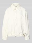 Polo Ralph Lauren Regular Fit Bomberjacke aus reiner Baumwolle in Ecru...