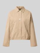 WHITE LABEL Blouson aus reiner Baumwolle in Cognac, Größe 36