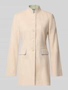 WHITE LABEL Slim Fit Blazer mit Pattentaschen in Sand, Größe 34