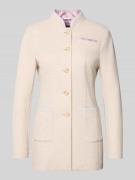 WHITE LABEL Blazer mit Stehkragen und Brusttasche in Beige, Größe 34