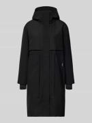khujo Mantel mit Kapuze und Tunnelzug Modell 'ELSA' in Black, Größe M