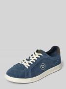bugatti Sneaker aus beschichtetem Leder Modell 'Powder' in Marine, Grö...