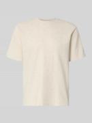 Jack & Jones T-Shirt mit Stehkragen Modell 'AUSTIN' in Offwhite, Größe...