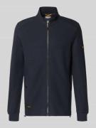 camel active Sweatjacke mit Stehkragen und Reißverschluss in Marine, G...