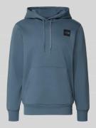 The North Face Regular Fit Hoodie mit Logo-Print in Rauchblau, Größe L
