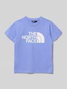 The North Face Regular Fit T-Shirt mit Logo-Print in Bleu, Größe L