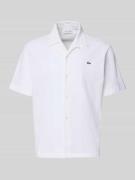 Lacoste Relaxed Fit Freizeithemd aus reiner Baumwolle in Weiss, Größe ...