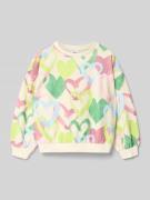 s.Oliver RED LABEL Regular Fit Sweatshirt aus Baumwoll-Mix in Ecru, Gr...