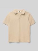 Garcia Regular Fit Poloshirt mit Strukturmuster in Sand, Größe 140