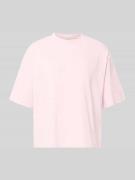 Marc O'Polo Boxy Fit T-Shirt aus reiner Baumwolle in Hellrosa, Größe L