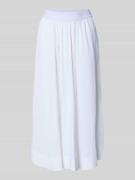 Milano Italy Midirock mit elastischem Bund Modell 'SNOS' in Weiss, Grö...