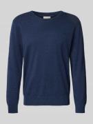 Gant Longsleeve mit Leinen-Anteil in Marine Melange, Größe L