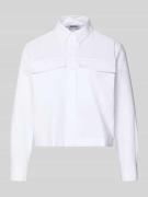 More & More Regular Fit Hemdbluse mit Brusttaschen in Weiss, Größe 38