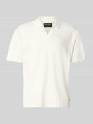 Marc O'Polo Relaxed Fit Poloshirt aus reiner Baumwolle in Offwhite, Gr...