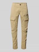 PME Legend Tapered Fit Cargohose mit Label-Stitching in Beige, Größe 3...
