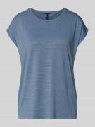 Vero Moda Relaxed Fit T-Shirt aus Viskose-Mix Modell 'LAVA' in Blau, G...