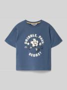 Mango T-Shirt aus reiner Baumwolle in Blau, Größe 116