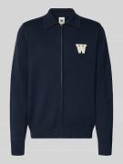 Wood Wood Regular Fit Cardigan in Strick-Optik Modell 'Tay' in Marine,...