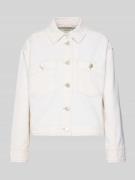 OPUS Jeansjacke mit Brusttaschen Modell 'Hodeo' in Offwhite, Größe 40