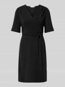 Selected Femme Minikleid mit V-Ausschnitt Modell 'TENNY' in Black, Grö...