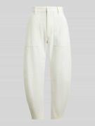 Polo Ralph Lauren Tapered Stoffhose aus reiner Baumwolle in Weiss, Grö...