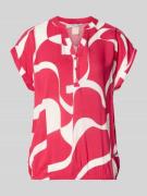 ZABAIONE Regular Fit Bluse aus reiner Viskose Modell 'Miriama' in Rot,...