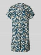 ZABAIONE Kleid aus reiner Viskose Modell 'Mary' in Marine, Größe L