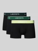 Lacoste Trunks aus Baumwoll-Mix im 3er-Pack in Black, Größe L