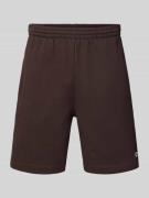 Lacoste Regular Fit Sweatshorts aus Baumwoll-Mix in Schoko, Größe L